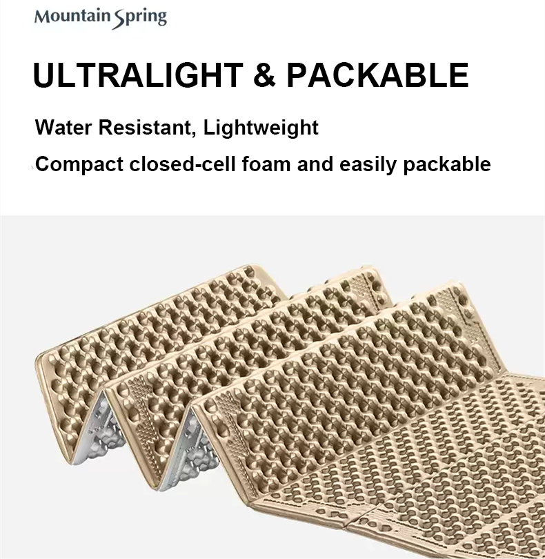 Foam Pad Camping Closed-Cell Closed Cell Folding Foam Sleeping Pad Mat Backpacking Camping Hiking Reflective Heat Mattress MountainSpring Mountain Spring 山之泉 野营睡垫 蛋巢睡垫