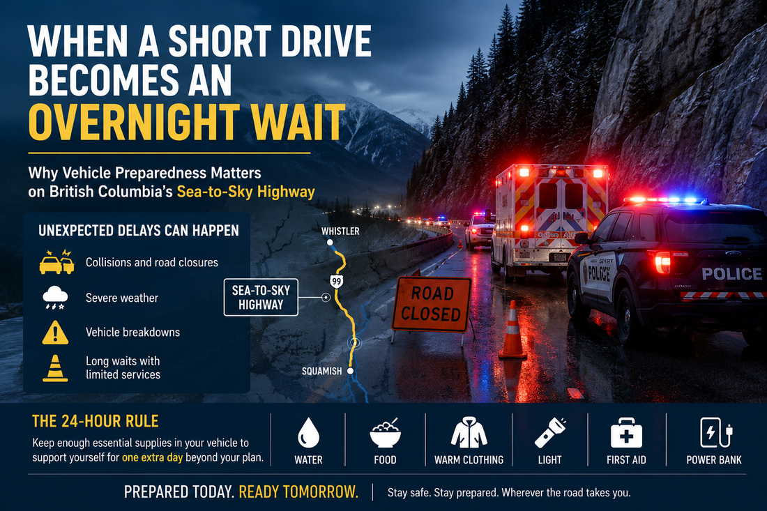 When a Short Drive Becomes an Overnight Wait: Why Vehicle Preparedness Matters in British Columbia