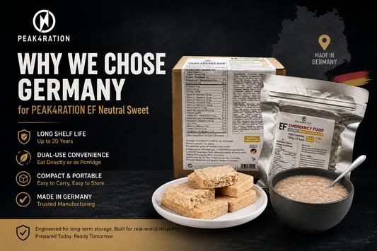 Why We Chose Germany for PEAK4RATION EF Neutral Sweet