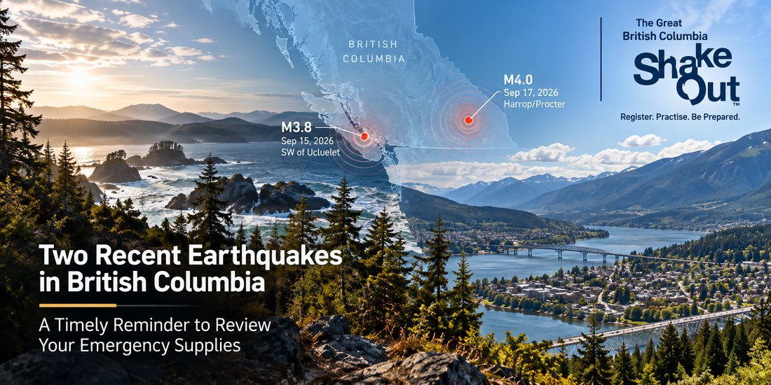 Two Recent Earthquakes in British Columbia: A Timely Reminder to Review Your Emergency Supplies