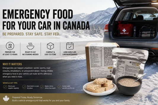 Emergency Food for Your Car in Canada: What to Keep in a Vehicle Emergency Kit