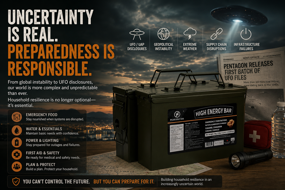 The Age of Uncertainty: UFO Disclosures, Global Instability, and the Rise of Household Resilience