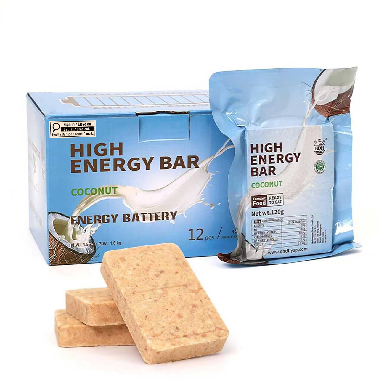 HIGH ENERGY BAR
BARRES ÉNERGÉTIQUES


Emergency Preparedness Food
Compact Compressed Food Bar

Aliment de préparation aux situations d’urgence
Barre alimentaire compacte et compressée

“This product is a compact, compressed high-energy food bar designed for emergency preparedness and outdoor use.”